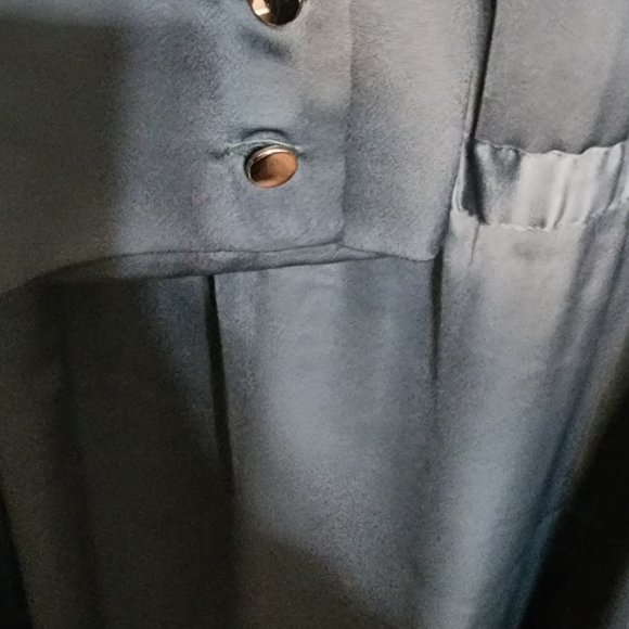 H&M Camo green silky long sleeve dress in 4X - Picture 6 of 6